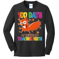 100 Days Of Driving My Teacher Nuts Kids Long Sleeve Shirt