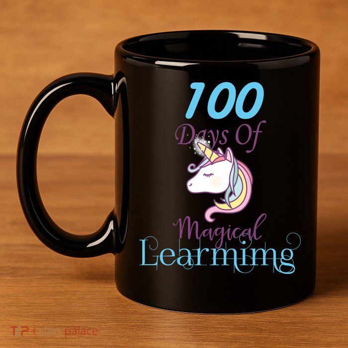 100 Days Of Magical Learning 11oz C Handle Ceramic Mug