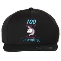 100 Days Of Magical Learning Wool Snapback Cap