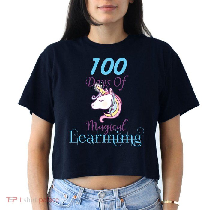 100 Days Of Magical Learning Crop Top