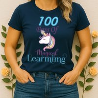 100 Days Of Magical Learning Womens T-Shirt