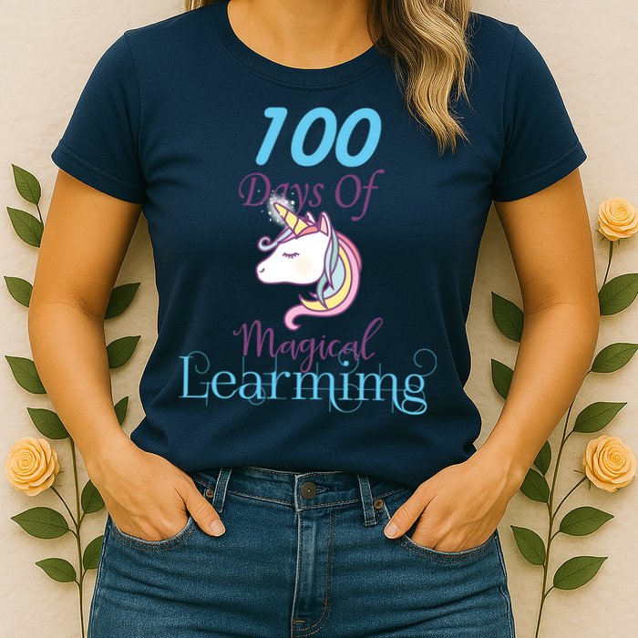 100 Days Of Magical Learning Womens T-Shirt