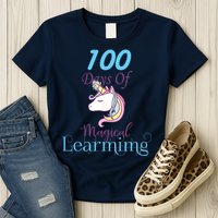 100 Days Of Magical Learning Womens T-Shirt