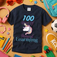 100 Days Of Magical Learning Kids T-Shirt