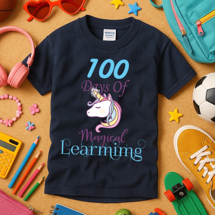 100 Days Of Magical Learning Kids T-Shirt