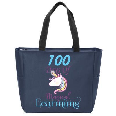 100 Days Of Magical Learning Zip Tote Bag