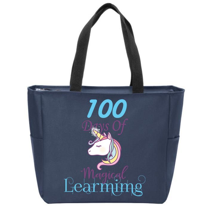100 Days Of Magical Learning Zip Tote Bag