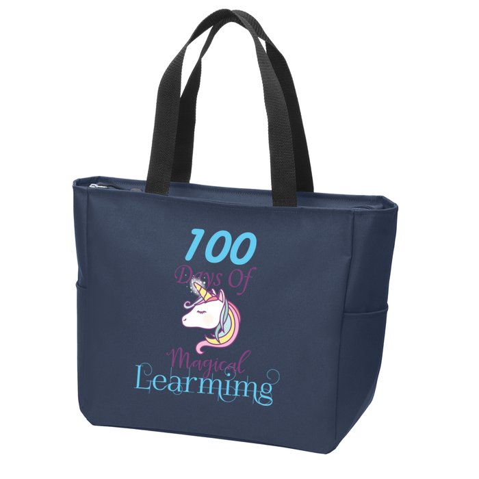100 Days Of Magical Learning Zip Tote Bag