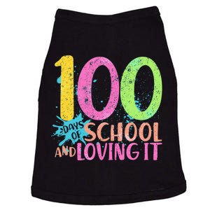 100 Days Of School And Loving It Doggie Tank