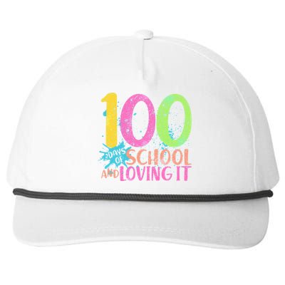 100 Days Of School And Loving It Snapback Five-Panel Rope Hat