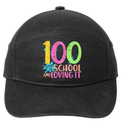 100 Days Of School And Loving It 7-Panel Snapback Hat