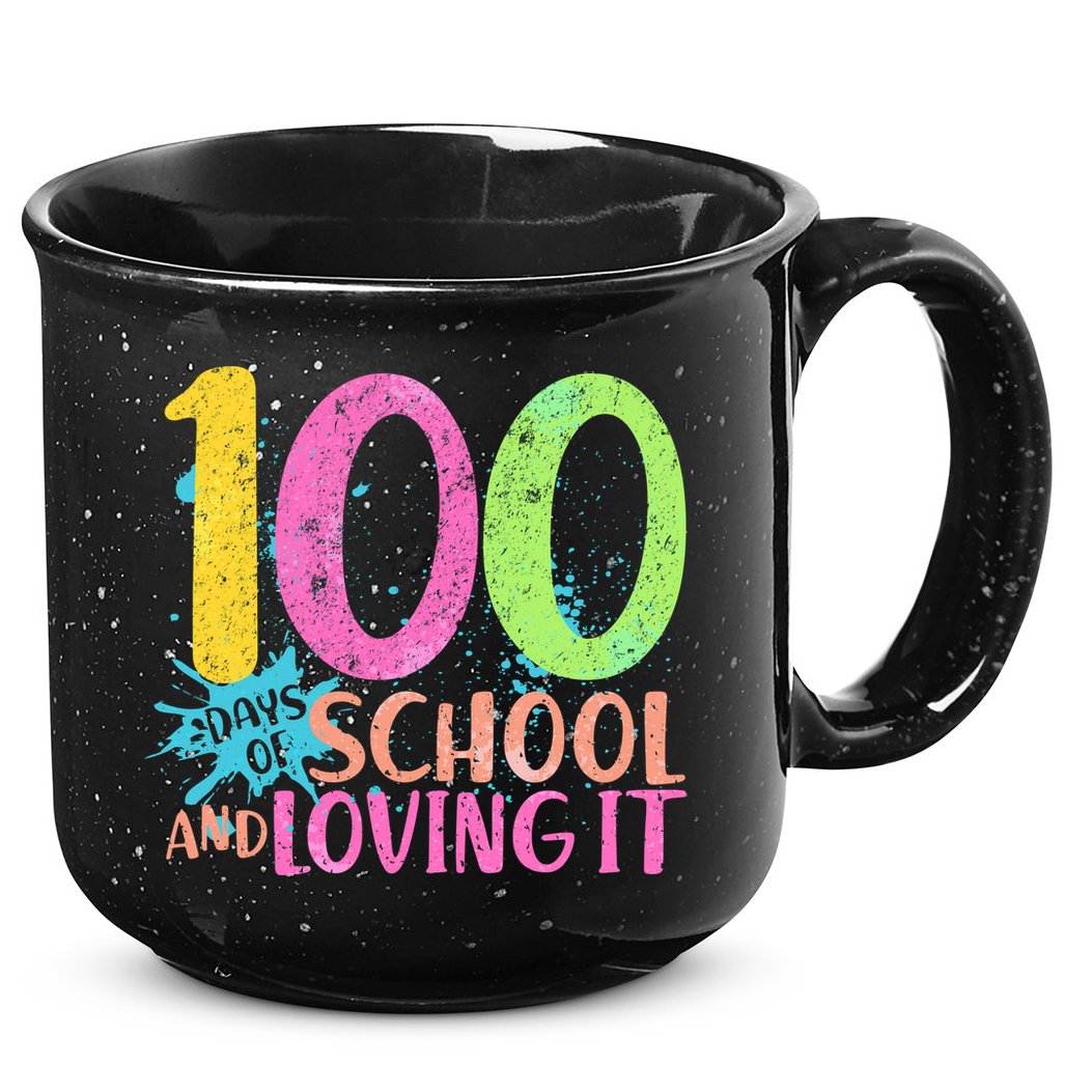 100 Days Of School And Loving It 15oz Campfire Ceramic Mug