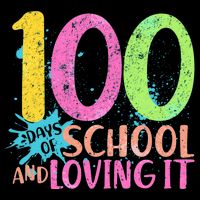 100 Days Of School And Loving It Drawstring Bag