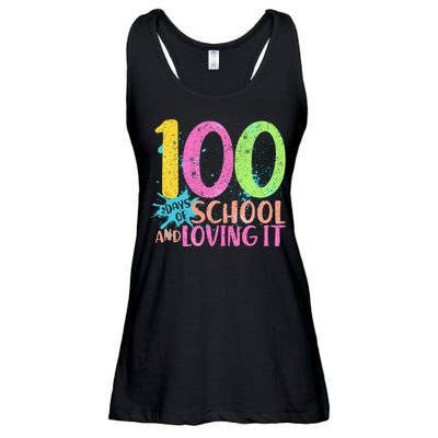 100 Days Of School And Loving It Ladies Essential Flowy Tank