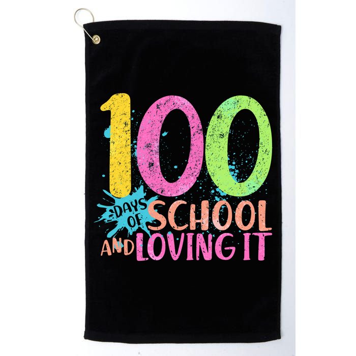 100 Days Of School And Loving It Golf Towel
