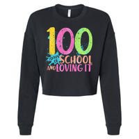 100 Days Of School And Loving It Cropped Pullover Crew