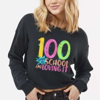 100 Days Of School And Loving It Cropped Pullover Crew