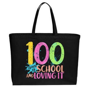 100 Days Of School And Loving It Cotton Canvas Jumbo Tote