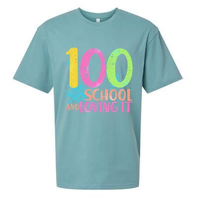 100 Days Of School And Loving It Sueded Cloud Jersey T-Shirt