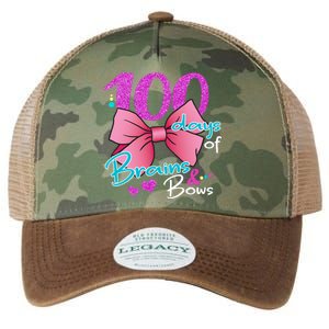 100 Days Of School Brains and Bows Legacy Tie Dye Trucker Hat