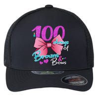 100 Days Of School Brains and Bows Flexfit Unipanel Trucker Cap