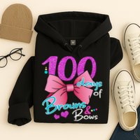 100 Days Of School Brains and Bows Hoodie