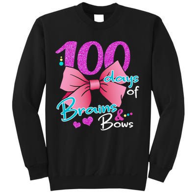 100 Days Of School Brains and Bows Sweatshirt