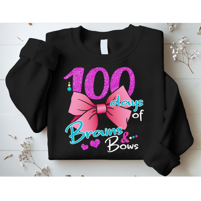 100 Days Of School Brains and Bows Sweatshirt