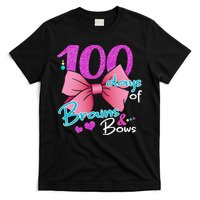 100 Days Of School Brains and Bows T-Shirt