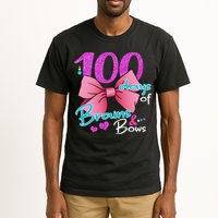100 Days Of School Brains and Bows Tall T-Shirt