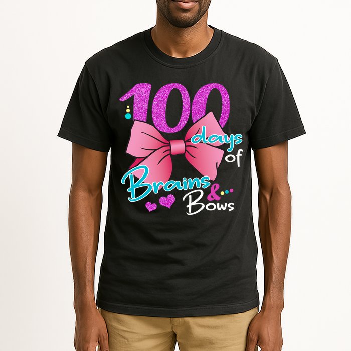 100 Days Of School Brains and Bows Tall T-Shirt