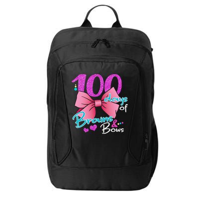 100 Days Of School Brains and Bows City Backpack