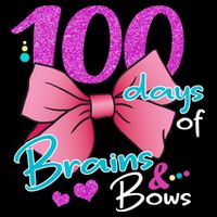 100 Days Of School Brains and Bows Backpack