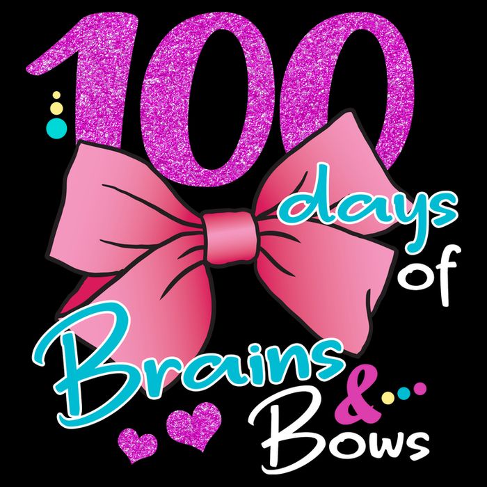 100 Days Of School Brains and Bows Backpack
