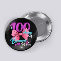 100 Days Of School Brains and Bows Button