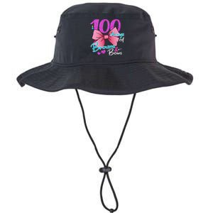 100 Days Of School Brains and Bows Legacy Cool Fit Booney Bucket Hat