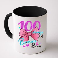 100 Days Of School Brains and Bows Mug