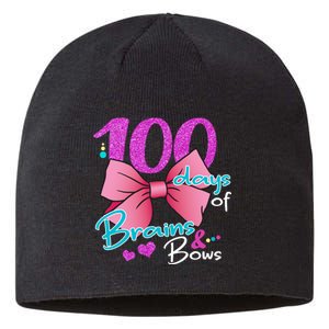 100 Days Of School Brains and Bows Sustainable Beanie