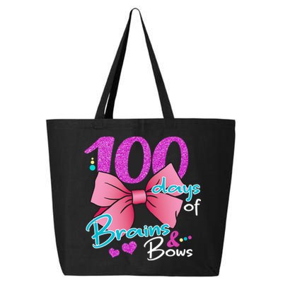 100 Days Of School Brains and Bows 25L Jumbo Tote