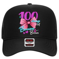 100 Days Of School Brains and Bows Trucker Hat