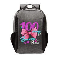 100 Days Of School Brains and Bows Vector Backpack