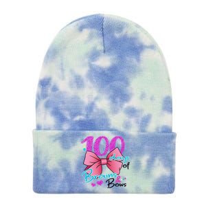 100 Days Of School Brains and Bows Tie Dye 12in Knit Beanie