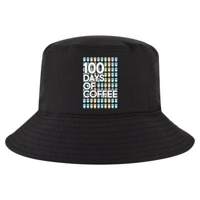 100 Days Of School (Coffee) Cool Comfort Performance Bucket Hat