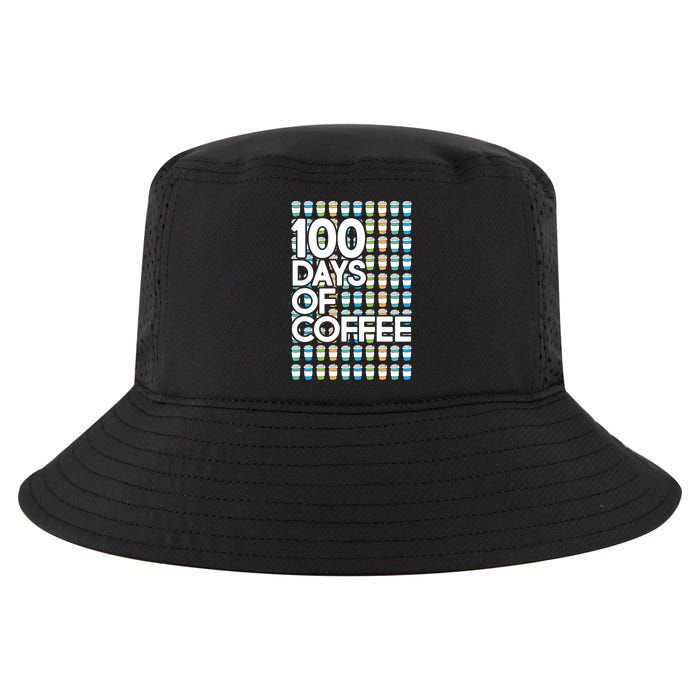100 Days Of School (Coffee) Cool Comfort Performance Bucket Hat