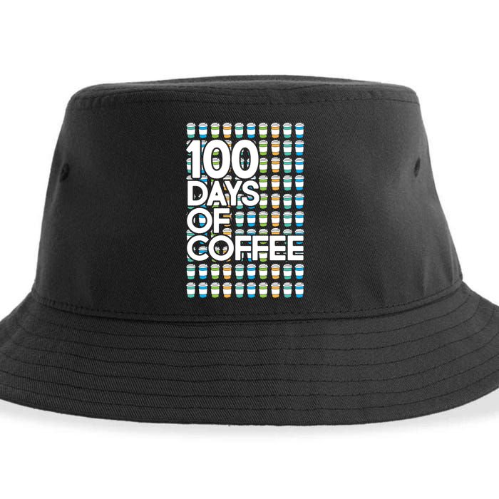 100 Days Of School (Coffee) Sustainable Bucket Hat
