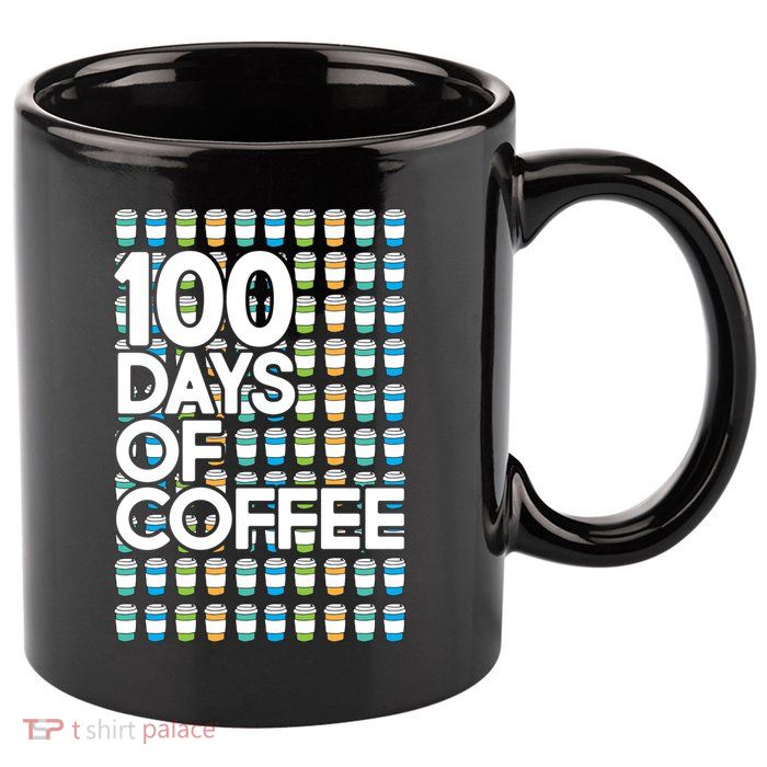 100 Days Of School (Coffee) 11oz C Handle Ceramic Mug