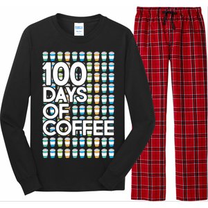 100 Days Of School (Coffee) Long Sleeve Pajama Set