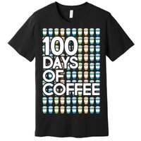 100 Days Of School (Coffee) Premium T-Shirt