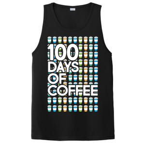 100 Days Of School (Coffee) PosiCharge Competitor Tank