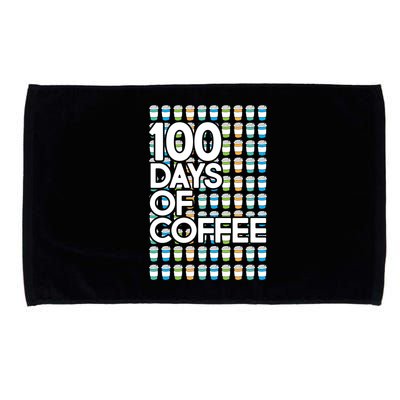 100 Days Of School (Coffee) Microfiber Hand Towel